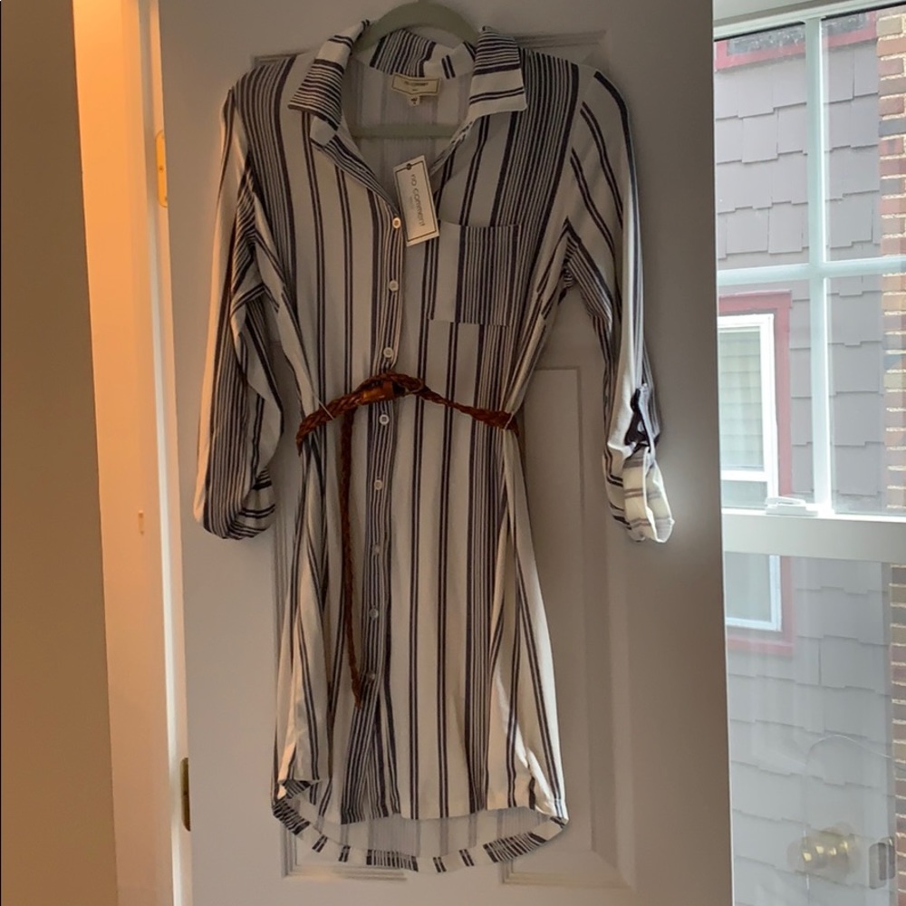 NWT super soft flannel dress with belt